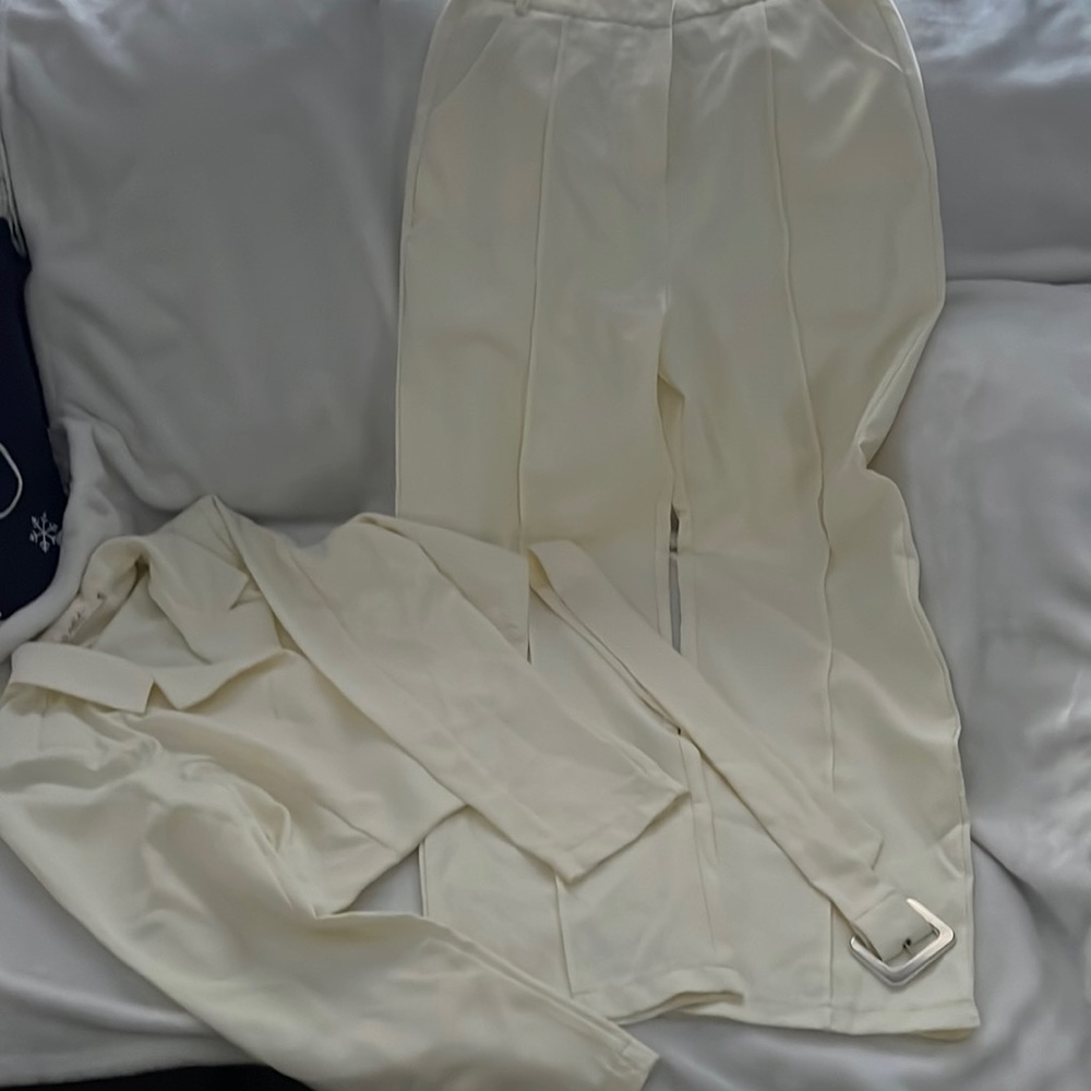 Off white dressy suit